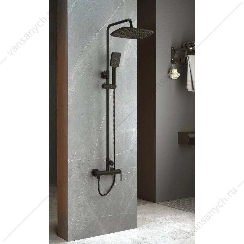 Душевая система BELBAGNO ACQUA-DOCM, черный ACQUA-DOCM-NERO