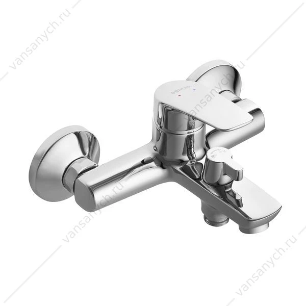 Смеситель для ванны SANTEK Марион, с лейкой, шлангом, держат., хром, WH5A10006C001