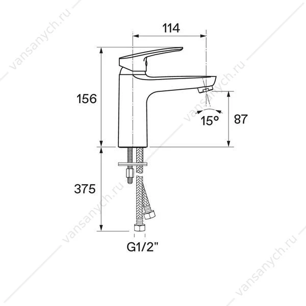 Смеситель для раковины SANTEK Марион, хром, WH5A02006C001