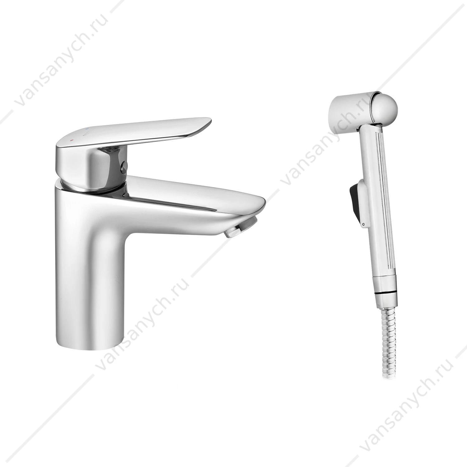 Смеситель для раковины SANTEK Таос, с гигиеническим душем, хром, WH5A08009C001