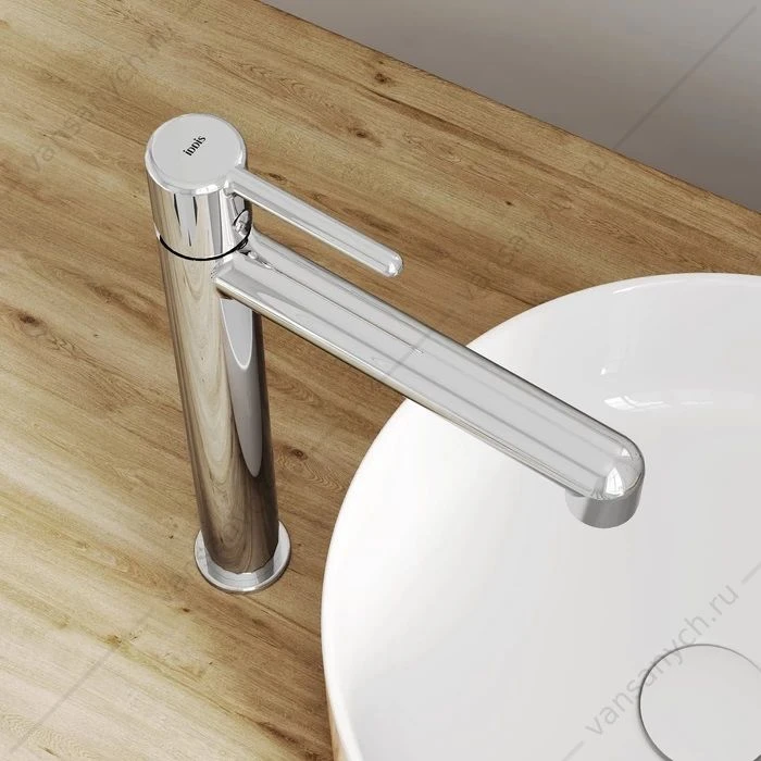 Смеситель для накладного умывальника IDDIS Aiger хром AIGSB01i01