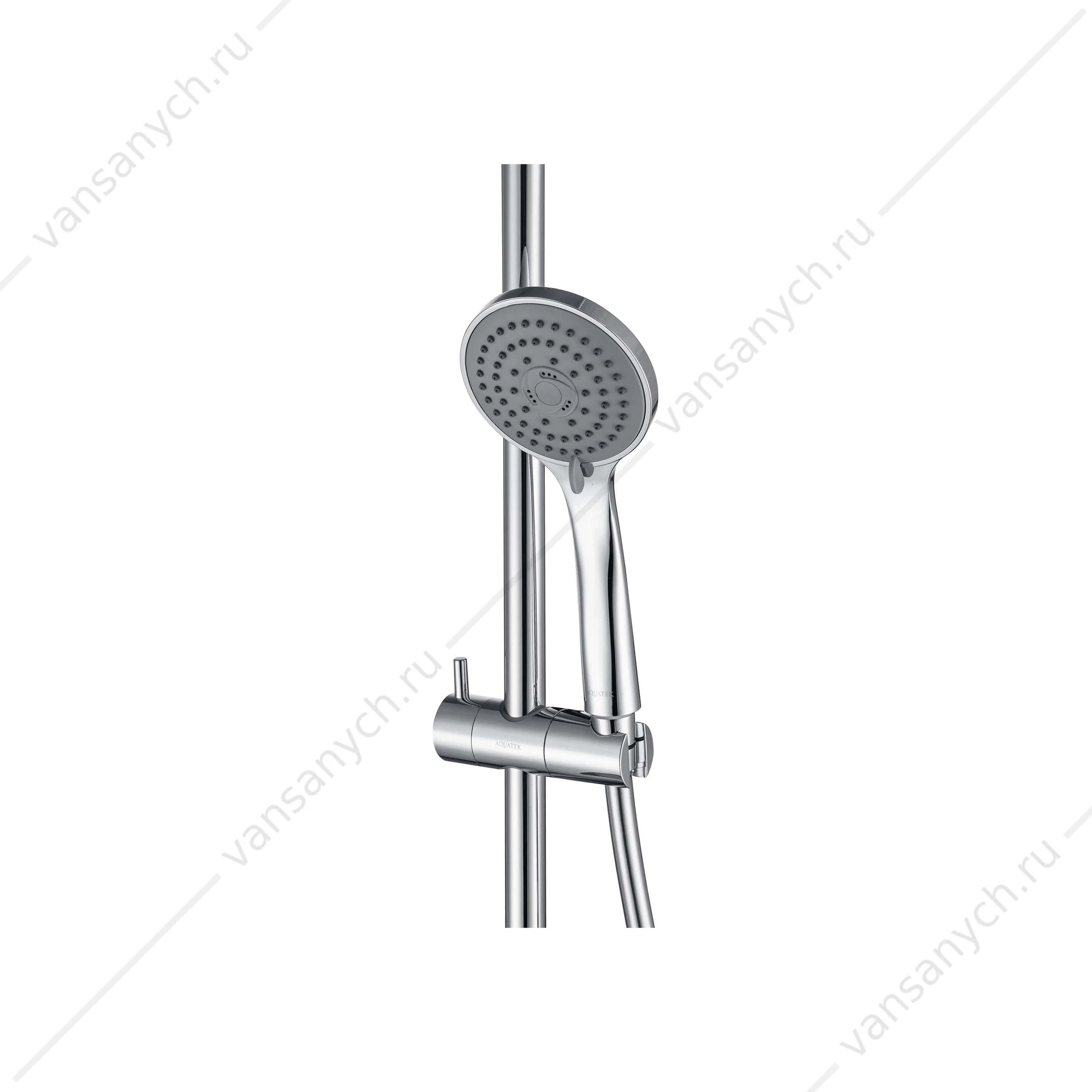 Комплект для душа AQUATEK Вега AQ1074CR 4 в 1 (AQ1046CR + AQ2081CR + AQ2454CR + AQ2011CR)