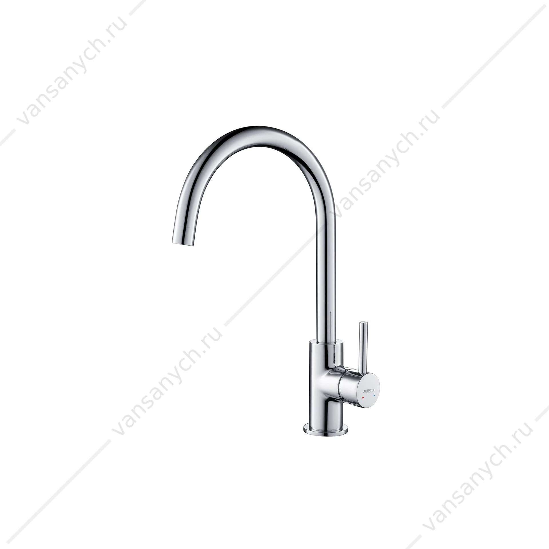 Смеситель для кухни AQUATEK ЕВРОПА, хром AQ1382CR