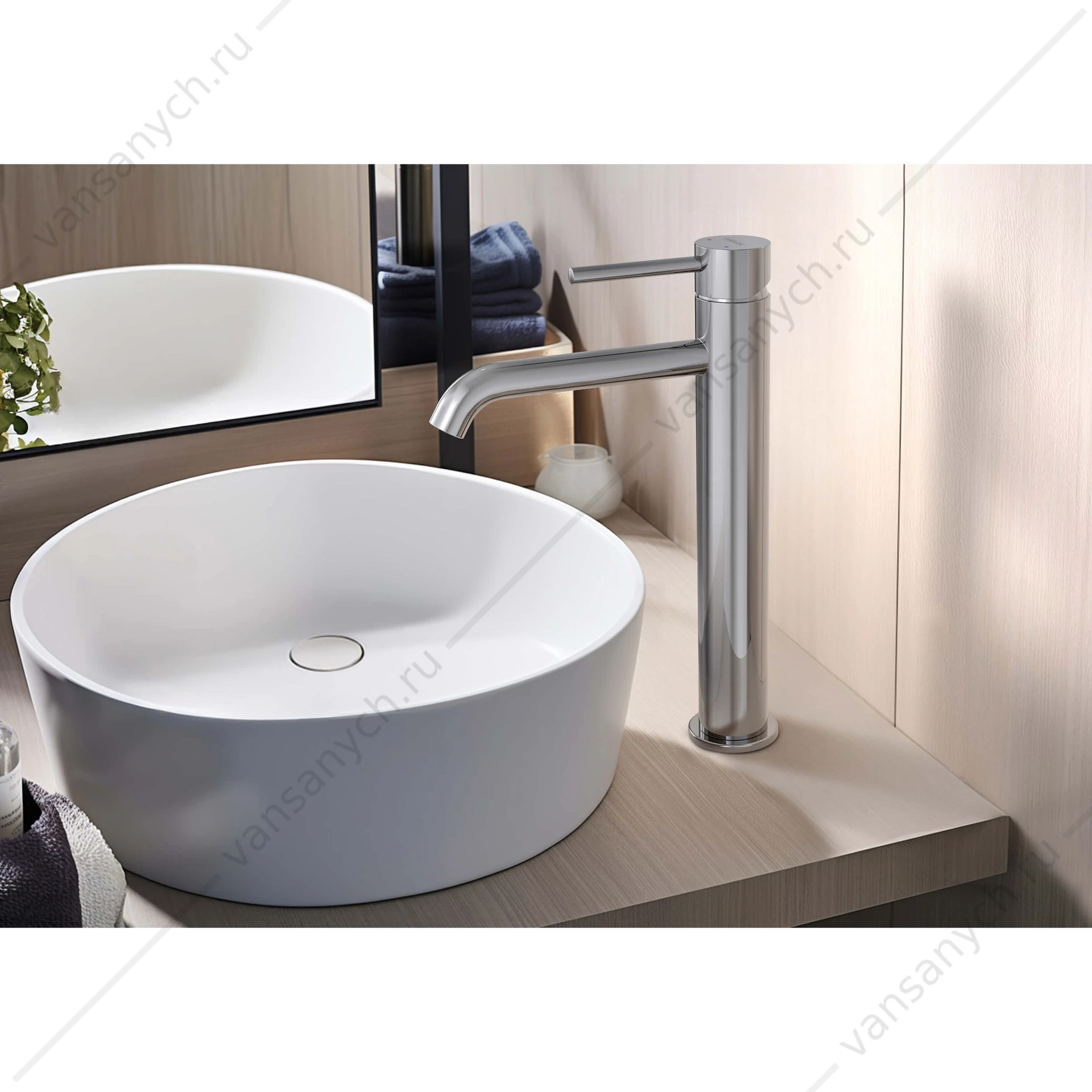 Смеситель для раковины 215, без донного клапана AQUATEK ЕВРОПА, хром AQ1304CR