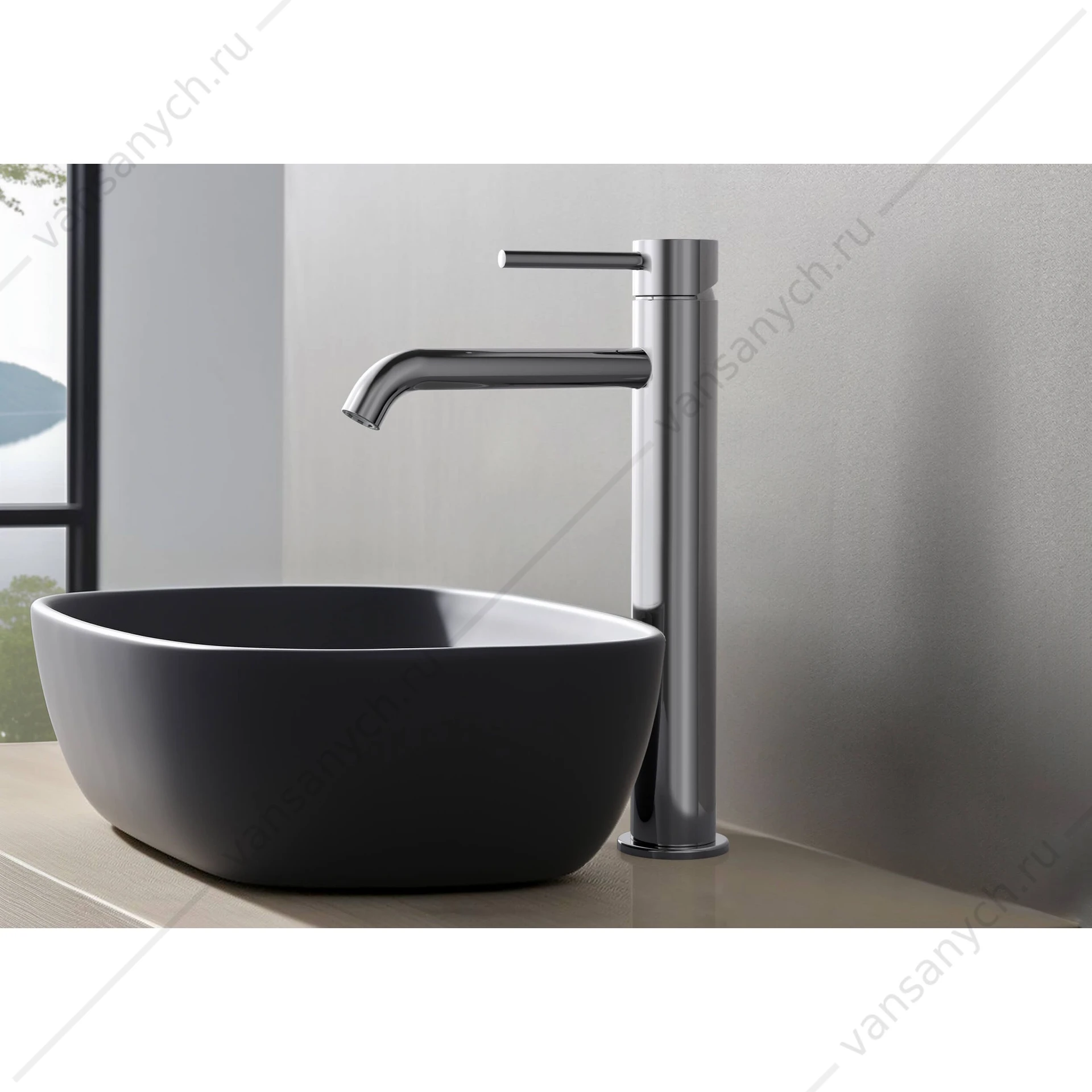 Смеситель для раковины 215, без донного клапана AQUATEK ЕВРОПА, хром AQ1304CR