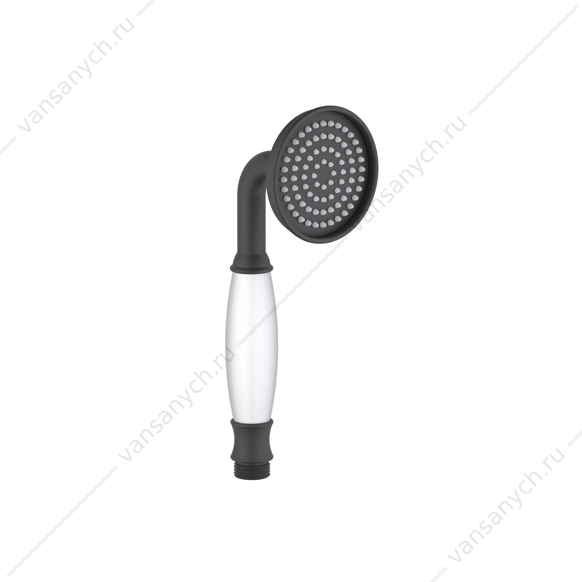 Лейка для душа AQUATEK КЛАССИК, 65, черный AQ2008MB