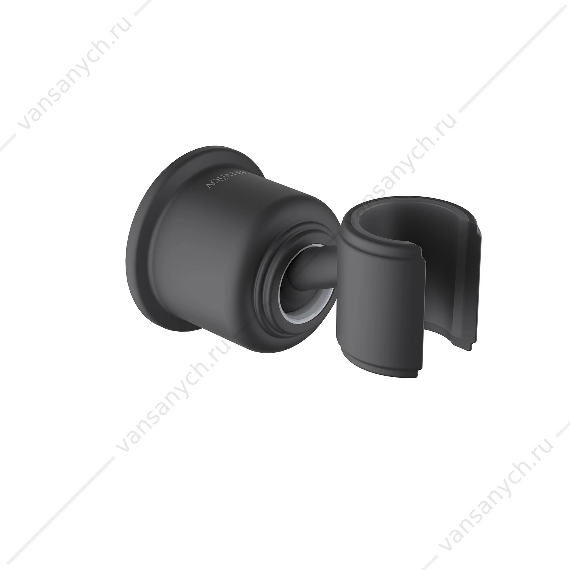 Держатель ручного душа AQUATEK КЛАССИК, черный AQ2407MB