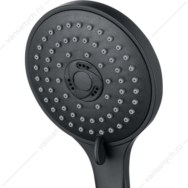 Лейка для душа AQUATEK 3jet, матовый черный AQ2003MB