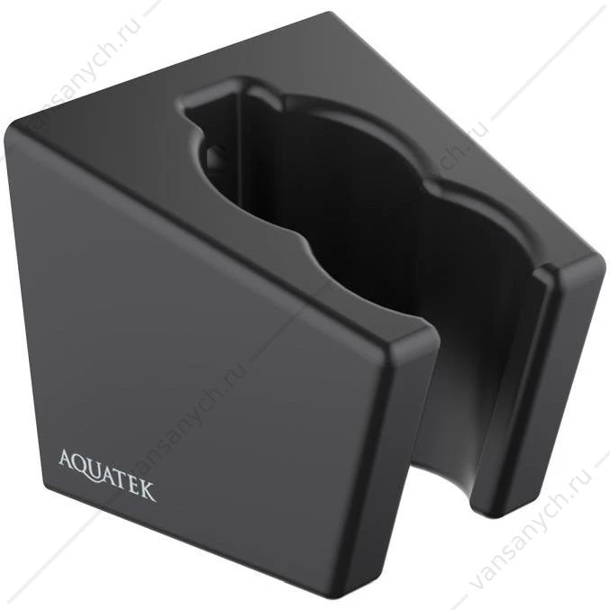Держатель ручного душа AQUATEK, матовый черный AQ2402MB