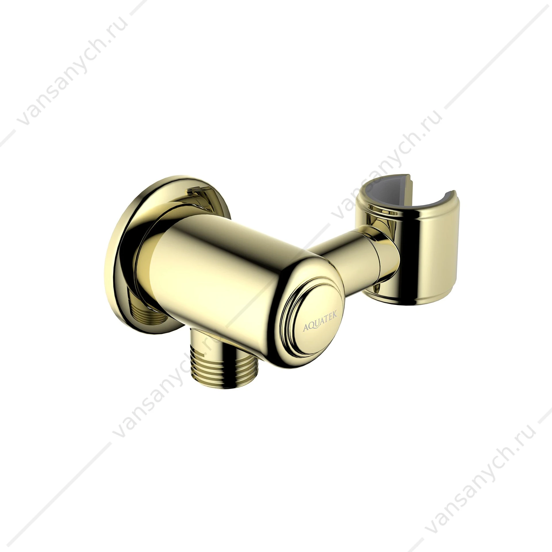 Шланговое подсоединение AQUATEK, полир. золото AQ2462PG Классик
