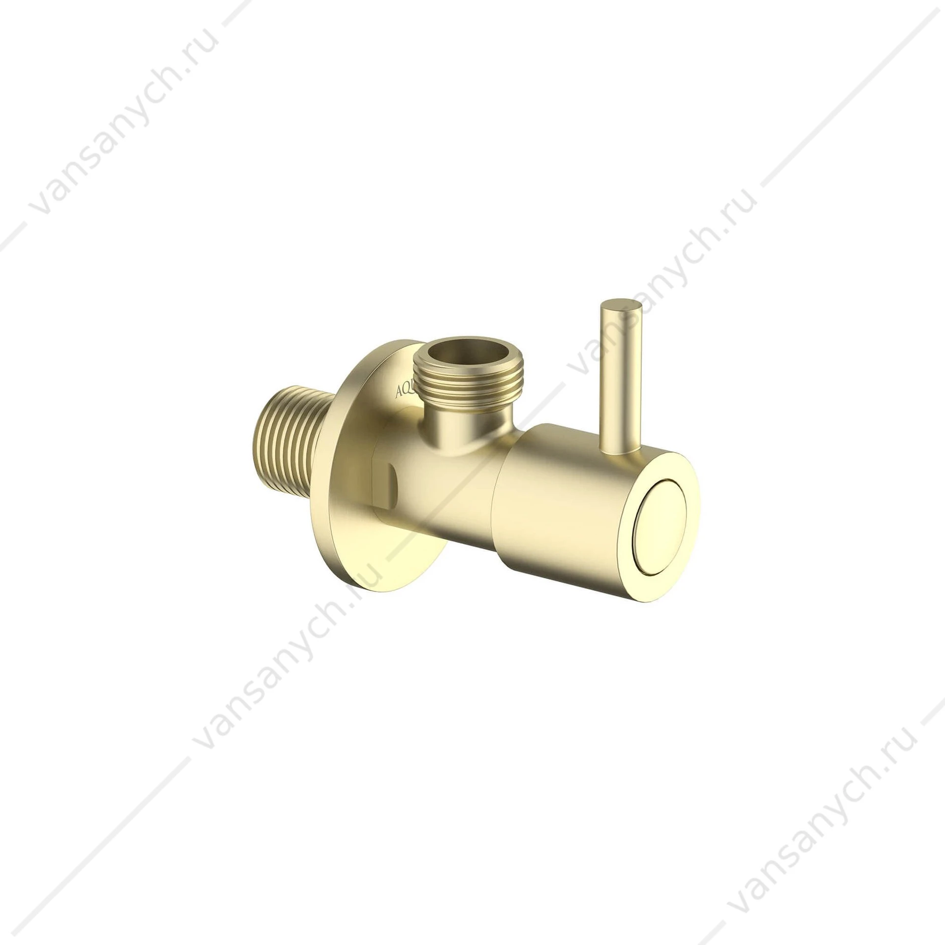 Переходник угловой AQUATEK, шлиф. золото, AQ2451BG