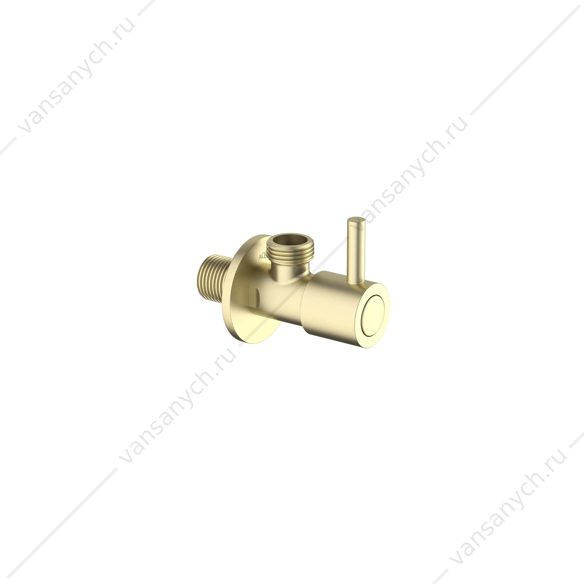 Переходник угловой AQUATEK, шлиф. золото, AQ2451BG