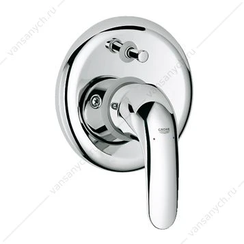 GROHE. Смеситель для ванны Euroeco, встраиваемый, включает встроенный механизм, 32747000
