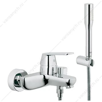 Смеситель для ванной GROHE Eurosmart Cosmopolitan 32832000, с душевым гарнитуром Euphoria Cosmopolitan