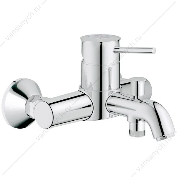 GROHE. Смеситель для ванны BauClassic, с переключателем, 32865000