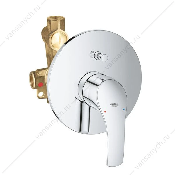 GROHE. Смеситель для ванны Eurosmart 2015, встраиваемый, включает встроенный механизм, 33305002