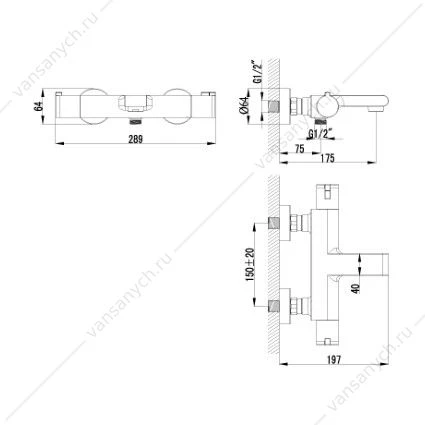 Термостат Lemark Yeti LM7832C для ванны