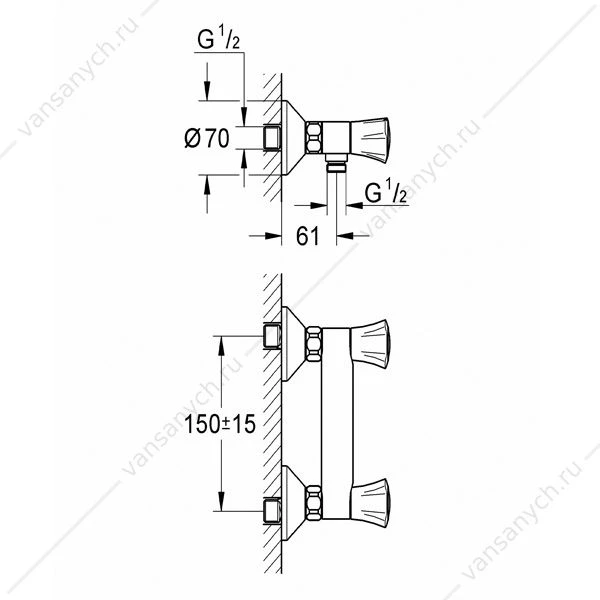 GROHE. Смеситель для душа Costa L, 26330001