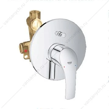 GROHE. Смеситель для душа Eurosmart 2015, встраиваемый, включает встроенный механизм, 33556002