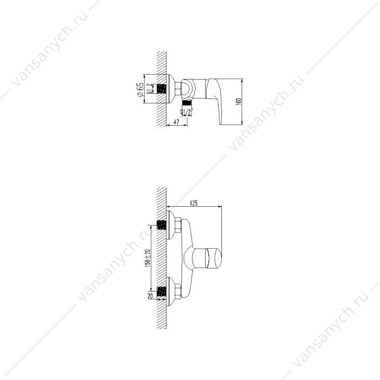 Смеситель Lemark Pramen LM3303C для душа