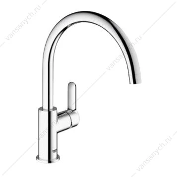 GROHE. Смеситель для мойки Bau Edge, поворотный трубкообразный излив, 31367000