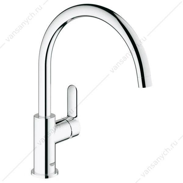 GROHE. Смеситель для мойки Bau Edge, поворотный трубкообразный излив, 31367000