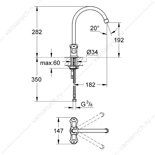 GROHE. Смеситель для мойки Costa L, 31831001