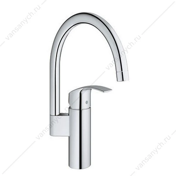 GROHE. Смеситель для мойки Eurosmart, высокий излив, 33202002
