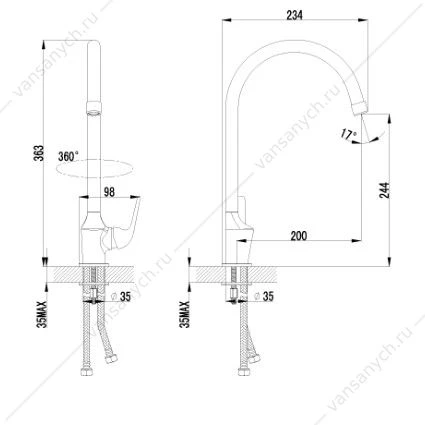 Смеситель Lemark Plus Advance LM1205C для кухни
