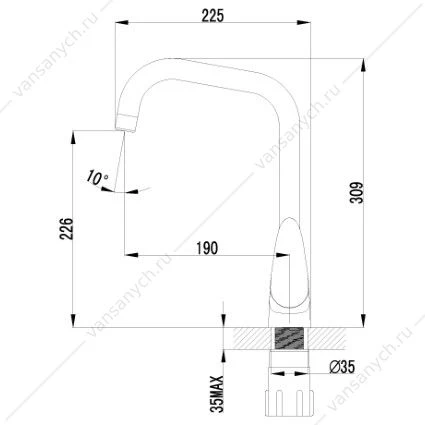 Смеситель Lemark Pramen LM3355C для кухни