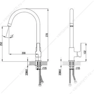 Смеситель Lemark Basis LM3605C для кухни