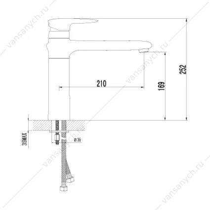 Смеситель Lemark Status LM4404C для кухни