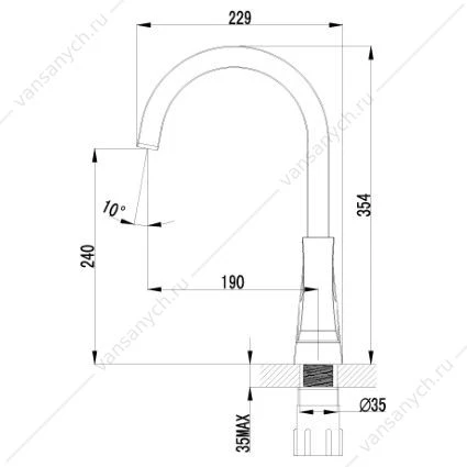 Смеситель Lemark Unit LM4555C для кухни