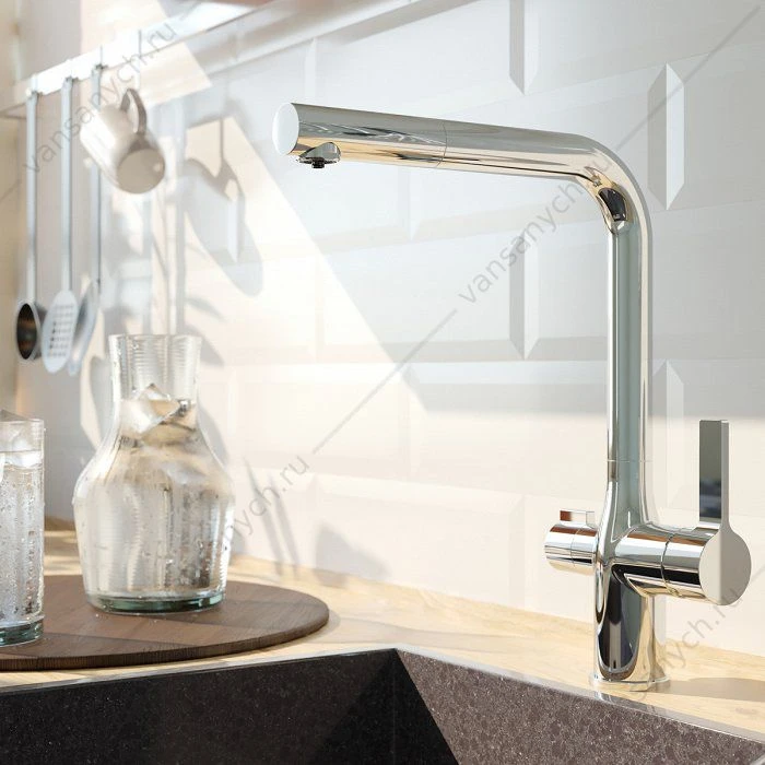 Смеситель для кухни с каналом для фильтрованной воды, Pure, IDDIS, PURSBFLi05