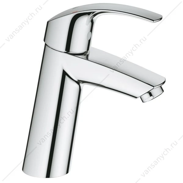 GROHE. Смеситель для раковины Eurosmart, гладкий корпус, средний излив, 23324001