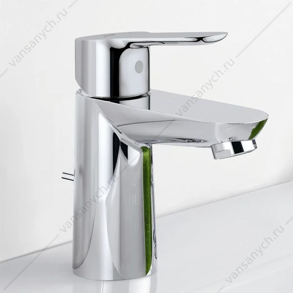 GROHE. Смеситель для раковины BauEdge, сливной гарнитур, 23328000