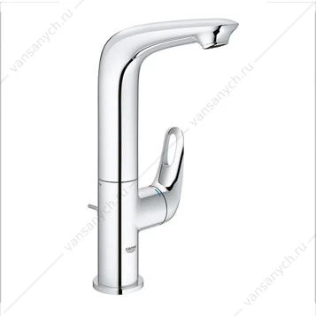 GROHE. Смеситель для раковины Eurostyle 2015, со сливным гарнитуром, высокий излив, 23569003