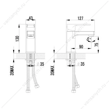 Смеситель Lemark Plus Grace LM1506С для раковины