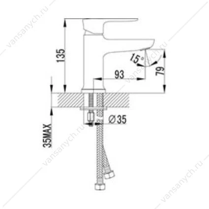 Смеситель Lemark Basis LM3606C для раковины