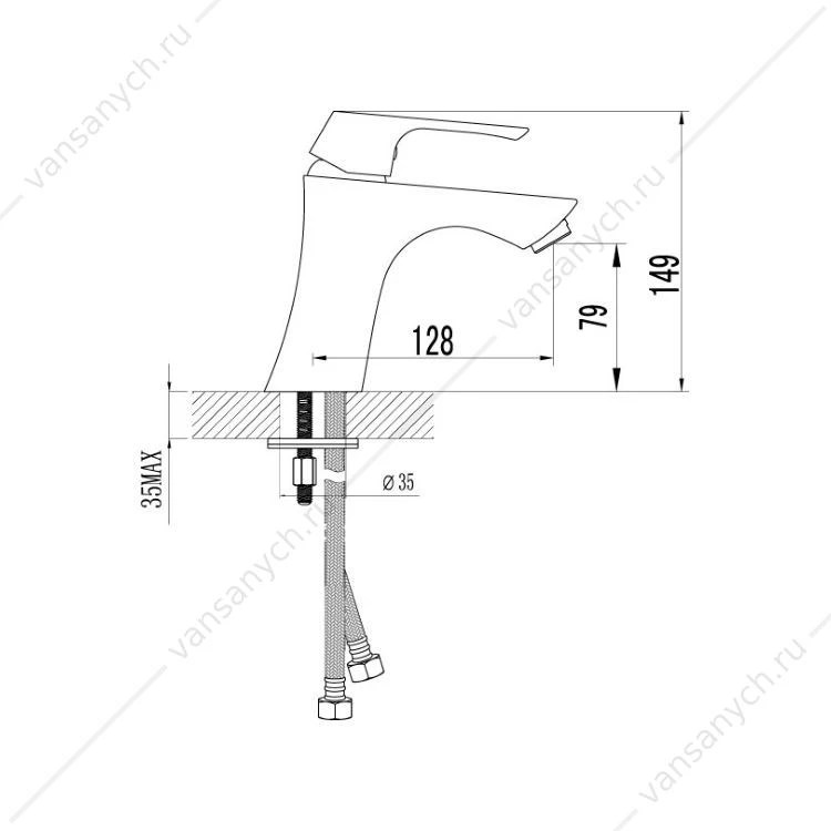 Смеситель Lemark Unit LM4506C для раковины