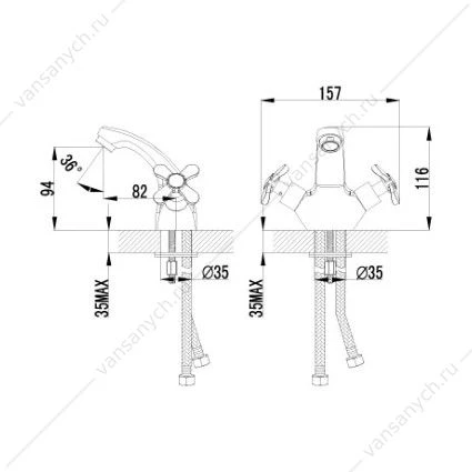 Смеситель Lemark Partner LM6546C для раковины