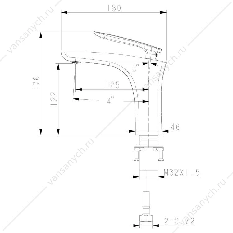 Смеситель Lemark Bellario LM6806C для раковины