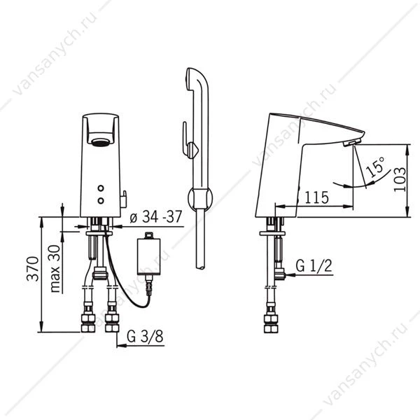 Смеситель для умывальника Oras Cubista\Washbasin faucet 6 V Oras Cubista