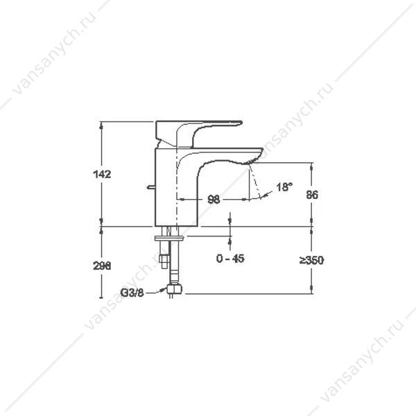 Смеситель для раковины ALEO E72277-CP