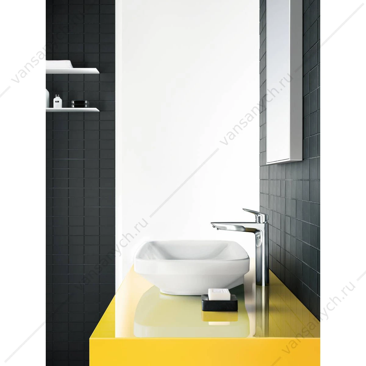 Смеситель Hansgrohe Logis для раковины 190 мм  со сливным гарнитуром
