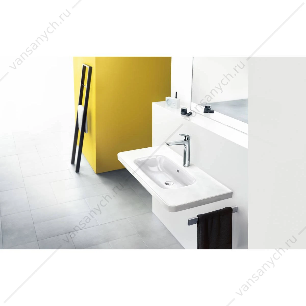 Смеситель Hansgrohe Logis для раковины 190 мм  со сливным гарнитуром
