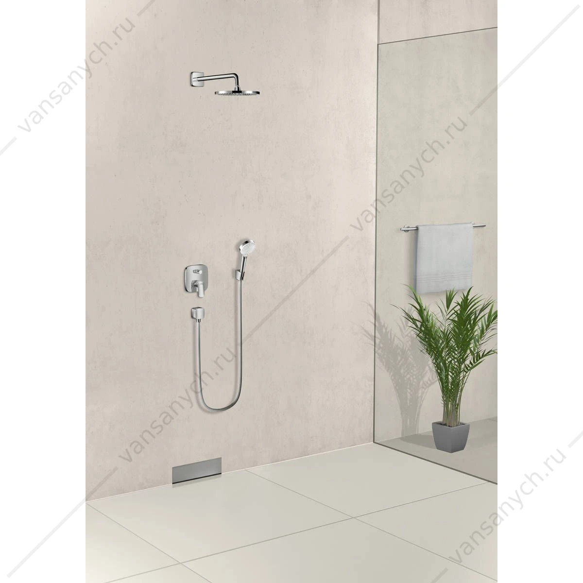 Смеситель Hansgrohe Logis для ванны (внешняя часть к Ibox Universal)