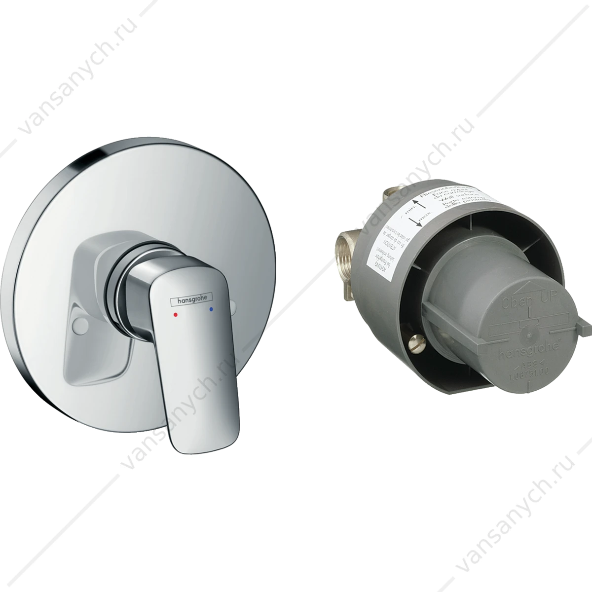 Смеситель Hansgrohe Logis для душа наружная  и скрытая часть 71666000