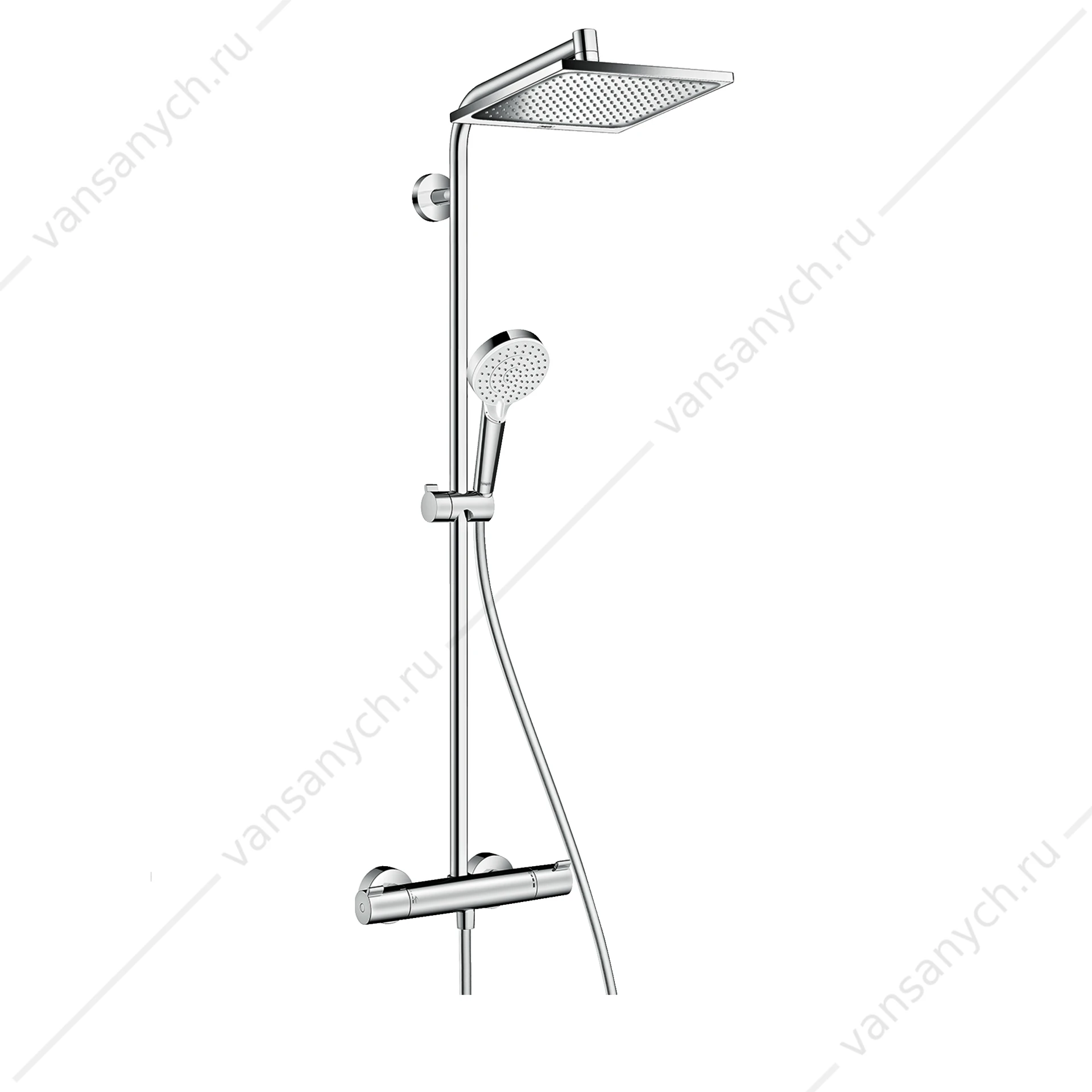 Душевая система с термостатом Hansgrohe Crometta Е 240 1jet Showerpipe 27271000