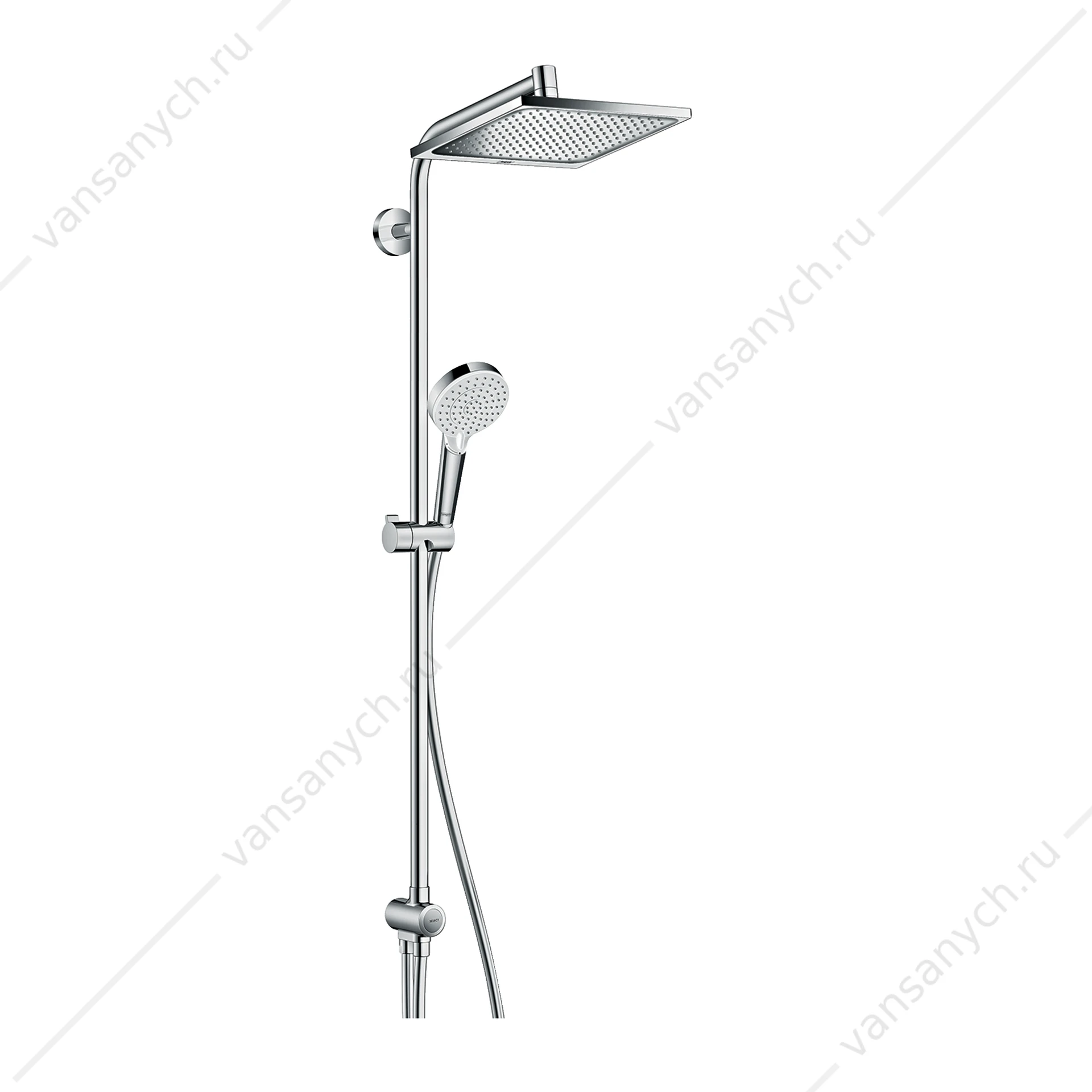 Душевая система Hansgrohe Crometta Е 240 1jet Showerpipe Reno Ecosmart 27289000